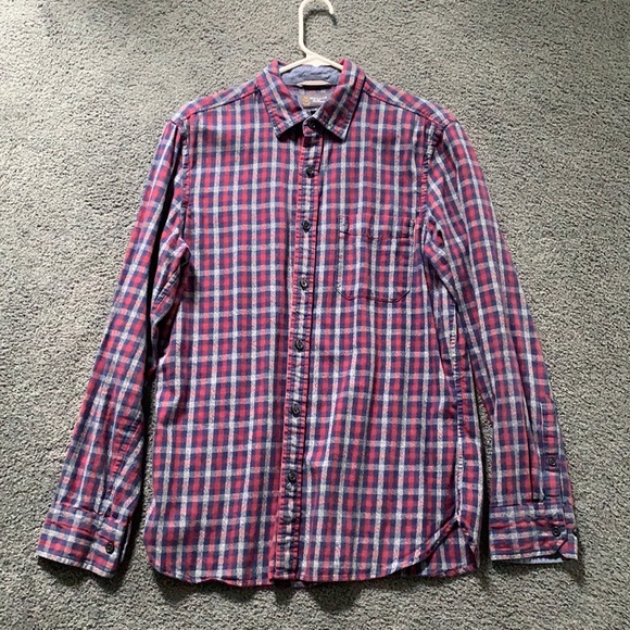 Wallin & Bros M Plaid Flannel Button Up Shirt - Picture 1 of 4